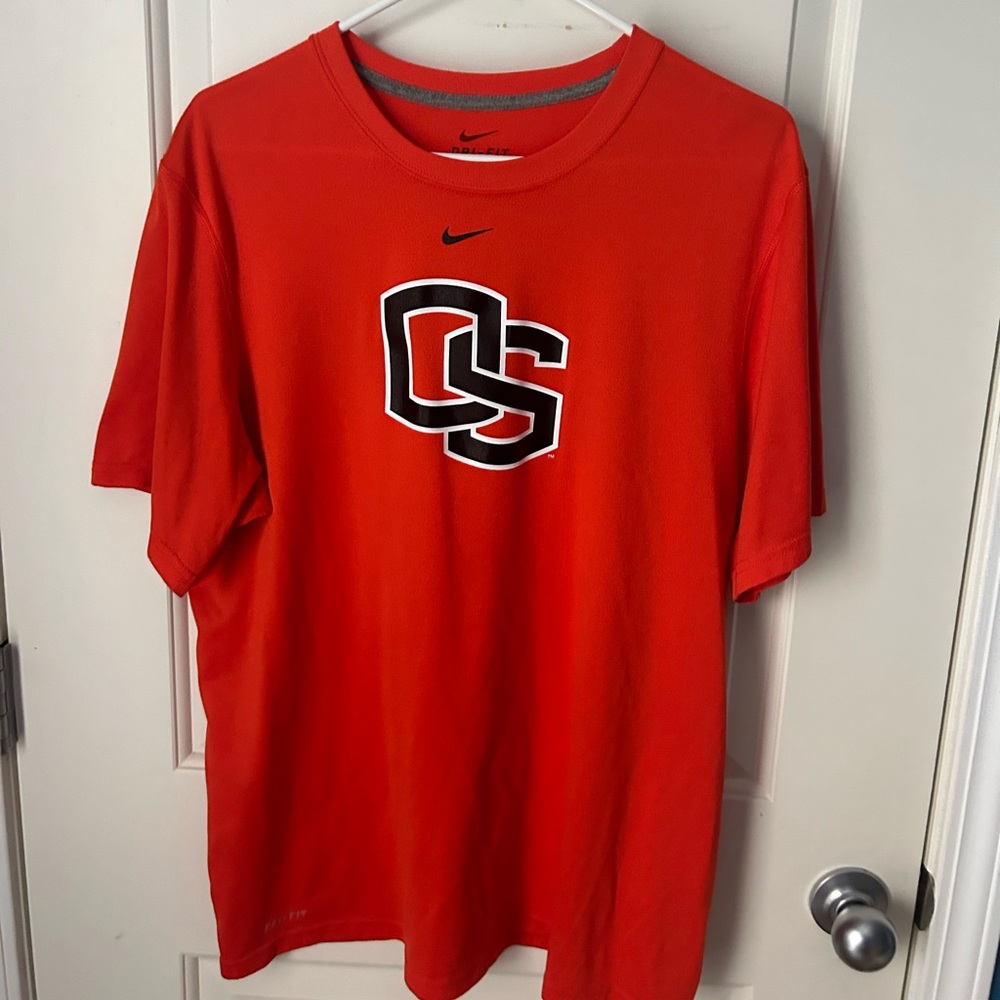 Nike Dri-Fit Oregon State T-Shirt - Size Large - Orange